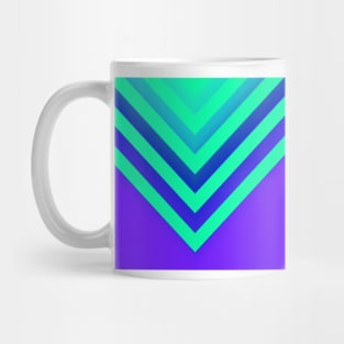 Cyan & Violet Chevron Mug